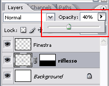 Creare un'immagine in prospettiva con riflesso