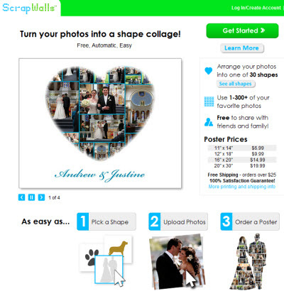 Creare poster online con ScrapWalls