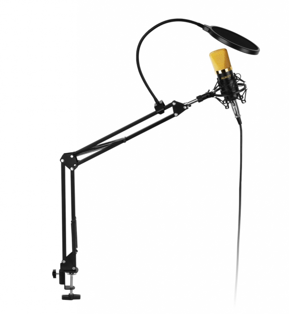 Microfono a condensatore AUKEY con cavalletto