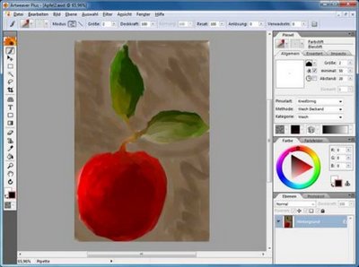 Dipingere le immagini con ArtWeaver