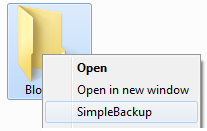 Abilitare il  Backup come opzione veloce