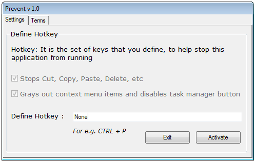 Bloccate Copia, Incolla, Cambia, Cancella non autorizzate