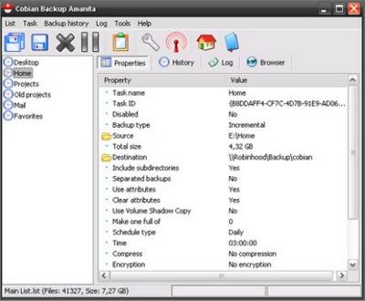 Backup immediato con Cobian Backup