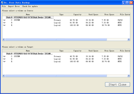 Analizzare disco rigido con Drive Dumper