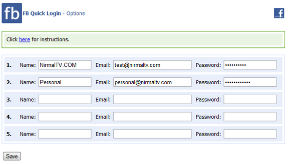 gestire account Facebook