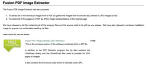 Fusion PDF Image Extractor