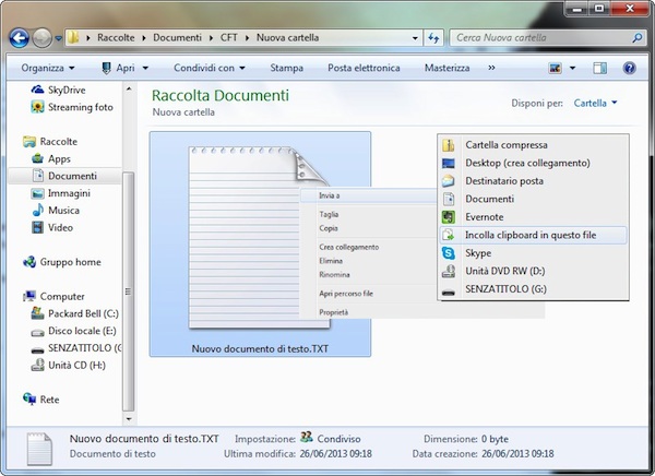 Copia e incolla Clipboard Windows
