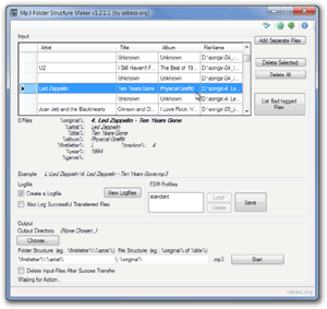 Organizzazione file mp3