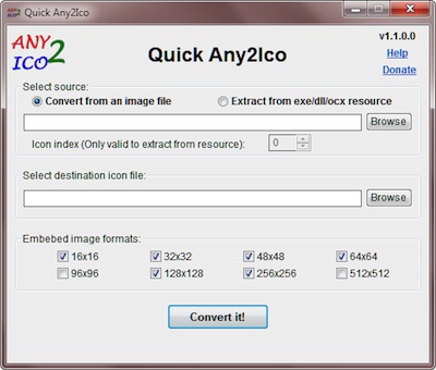 Come creare icone convertendo immagini