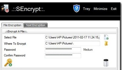 Come cifrare documenti: Sencrypt
