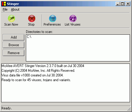 McAfee Stinger: Trovare falsi allarmi virus McAfee Stinger: Trovare falsi allarmi virus