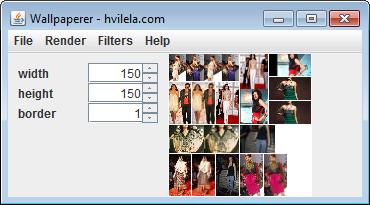 Creare un walpaper di immagini Mosaico