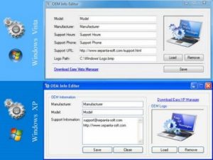 Windows 7 OEM Info Editor Windows 7 OEM Info Editor