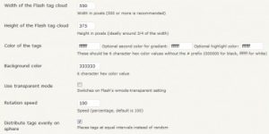 widget per tag cloud