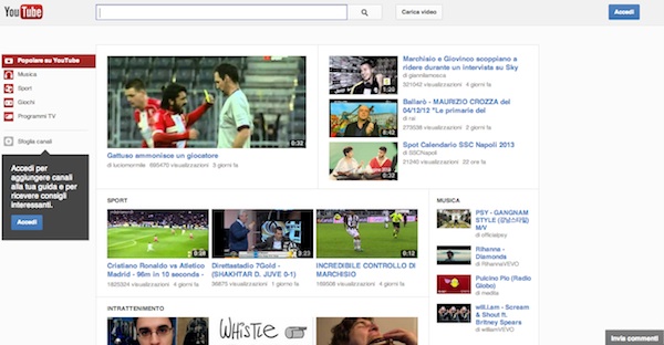 Youtube cambia nuovamente look