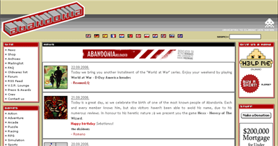 Abandonia il sito da non dimenticare per i giochi gratis