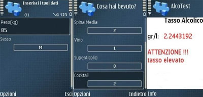 AlcoTest: Un Etilometro per il cellulare