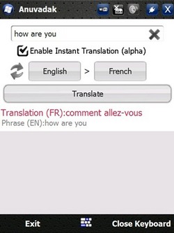 Anuvadak: update in download per Windows Mobile