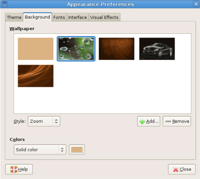 appearance-background-screnshot