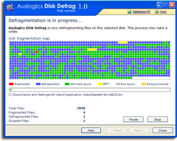Rendere la deframentazione veloce con Auslogics Disk Defrag