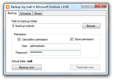 Come eseguire il backup automatico della e-mail