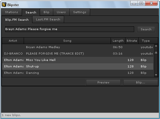 Scarica subito Blipster: il tool più utile per Blip.fm