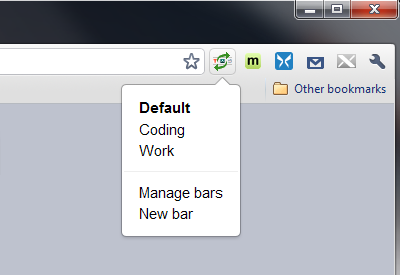 Google Chrome: barre segnalibri intercambiabili