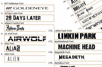 Download Font dal taglio cinematografico.