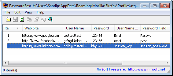 Estrarre e Rispristinare le password e gli account id su Firefox
