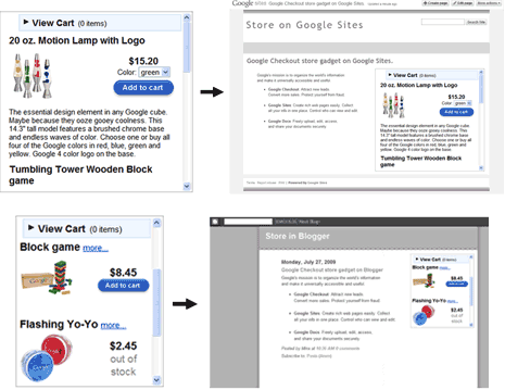 create-online-store-google-gadget