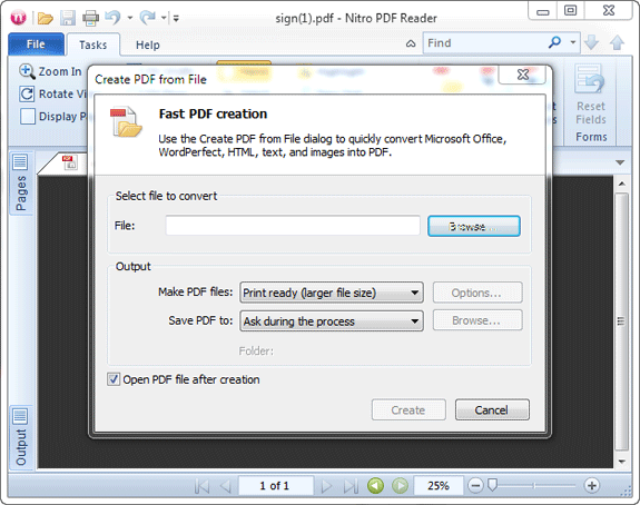 creare file pdf online