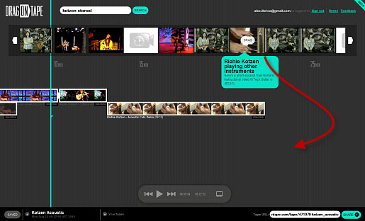 Creazione di playlist video