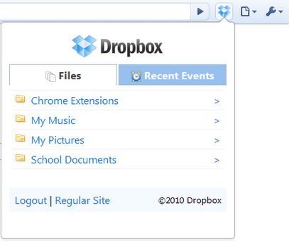 File Dropox da Google Chrome