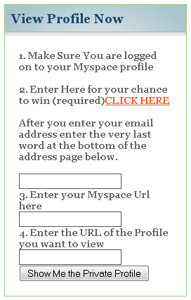 I migliori servizi per visualizzare un profilo privato su Myspace…così dicono!