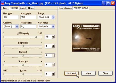 Creare Thumbnails con Easy Thumbnails