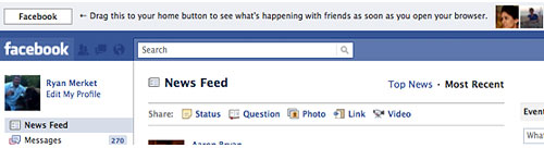 Facebook e già homepage?