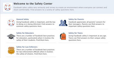 Nuova grafica per Facebook Safety Center