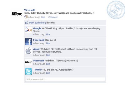 Facebook: Creazione di una bacheca fasulla