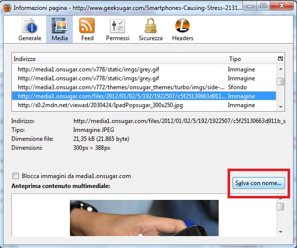 Salvare immagini velocemente con Mozilla Firefox