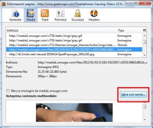 come salvare immagini con firefox