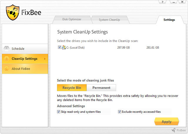 Come deframmentare hard disk con FixBee