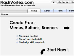 Flashvortex.com: Creare banner in flash Flashvortex.com: Creare banner in flash