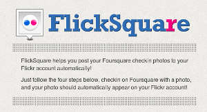 Flicksquare servizio per condividere le immagini di Foursquare