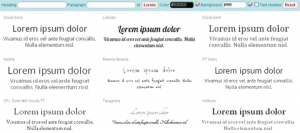 scegliere font per siti web