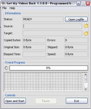 Recuperare file da CD e DVD danneggiati con Get My Videos Back