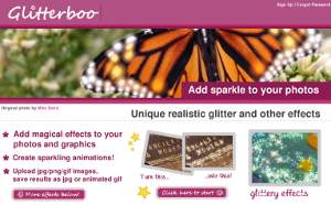 glitterboo decorare immagini con effetti speciali