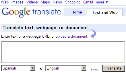 Come caricare un intero documento e farlo tradurre da Google Translate