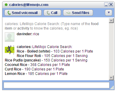 gtalk-calorie-count-screenshot