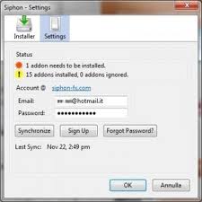 Addon Firefox su più computer