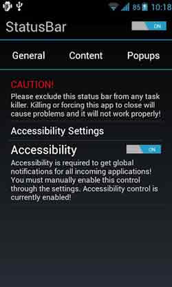 Personalizzare Status Bar in stile Android Jelly Bean 4.1